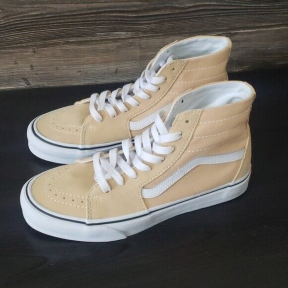 New Vans Sk8 Hi Color Theory Honey Peach High Top Sneakers - Picture 7 of 10